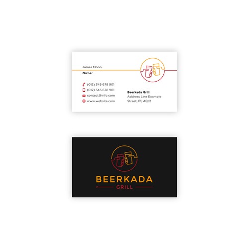 Line-art logo for a Grill restaurant 