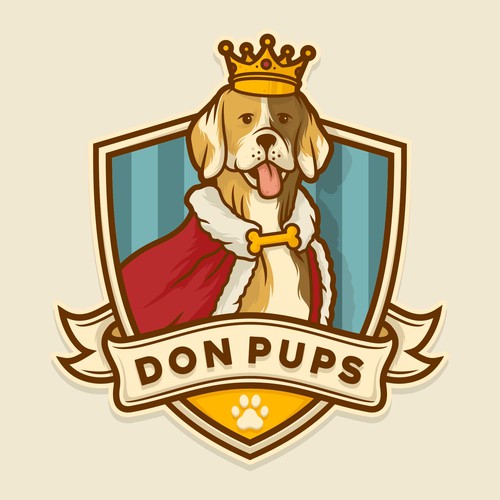 Final logo design for Don Pups