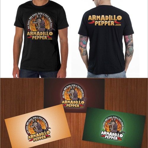 Create the next logo for Armadillo Pepper