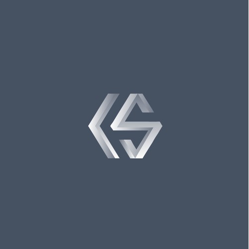 Monogram logo design for a metalworking company