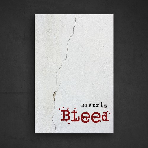 Minimal book cover for horror novel