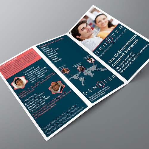 Marketing Brochure for Start-Up supporting entrepreneurs; follow-up work for winner