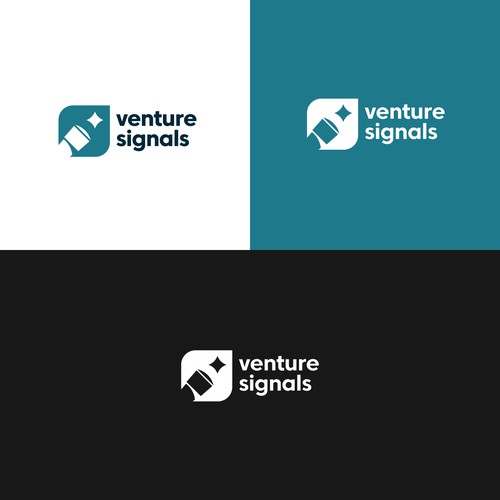 Startup discovery platform logo concept