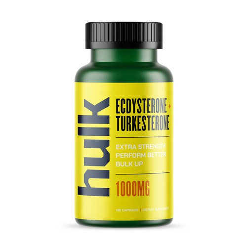 Hulk Supplements Label Design