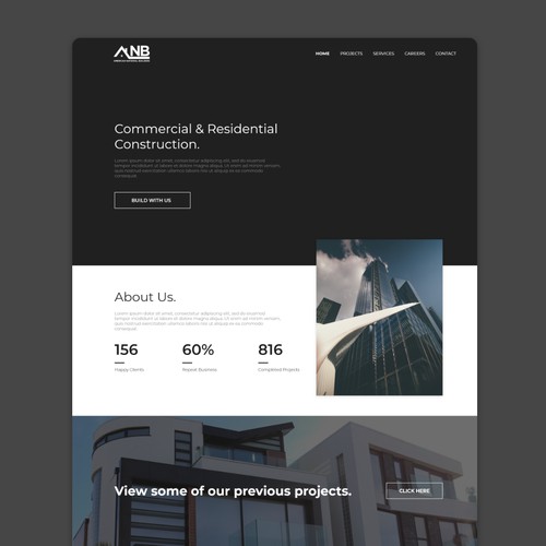 Modern Web Design for Construction Company