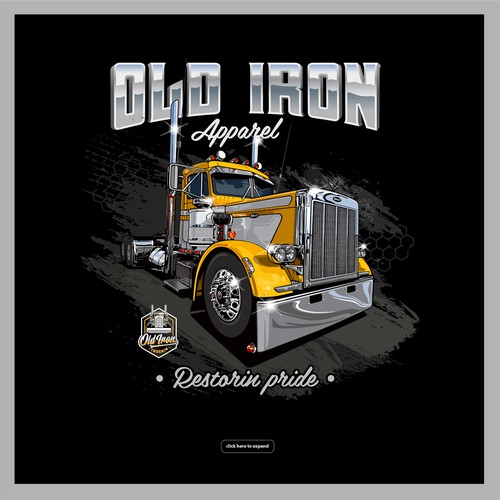 Old Iron Truckin T-shirt design