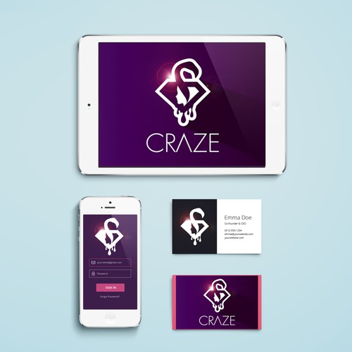  Sophisticated, luxury, edgy social shopping app icon/logo