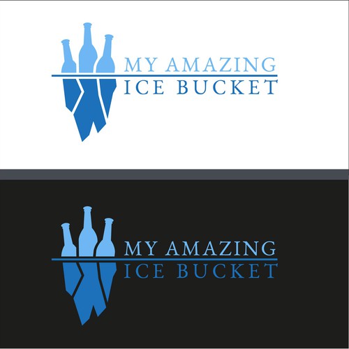 Logo con Iceberg e bottiglie