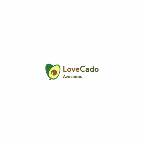 logo concept for avocado farm