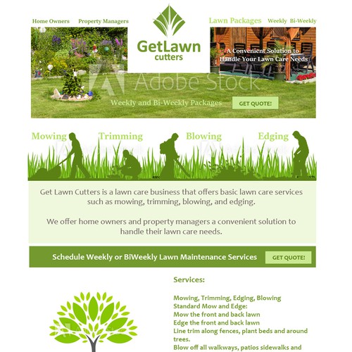 Website Comp for Lawn Company