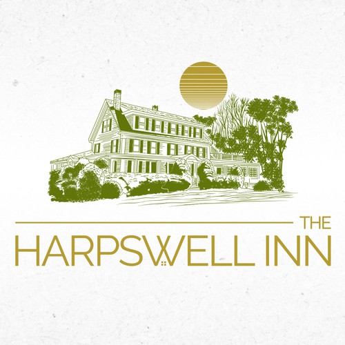 Hand-drawn Logo Design for Harpswell Inn