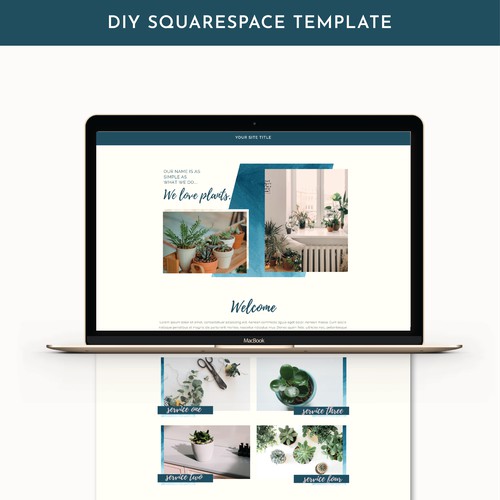 We {Heart} Plants | Customisable Squarespace Template