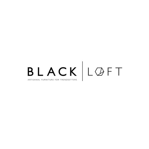 Modern logo for scandinavian furniture store "black loft"