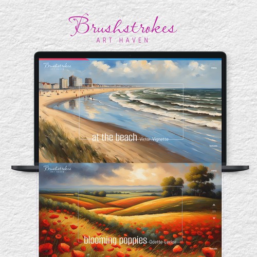 Brushstrokes Art Haven Gallery – Web Design