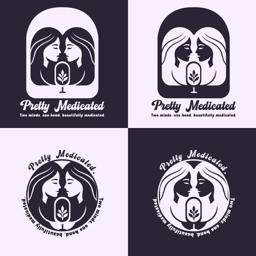 Two sisters podcast logo.