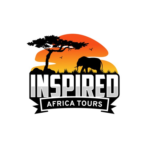 A pictorial logo was created for an African travel agency.