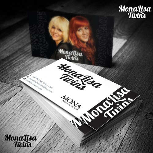 1960s meets 2015 - Band Logo for 60s inspired MonaLisa Twins - Design History!