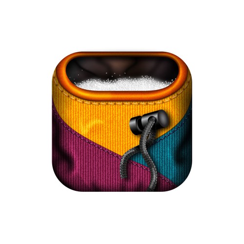 Realistic Chalk Bag iOS icon