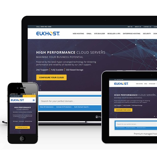 New Header and Footer for eUKhost.com