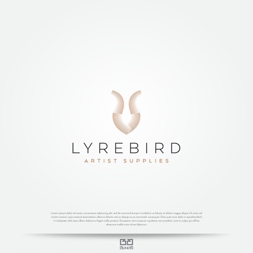 Lyrebird inspired logo