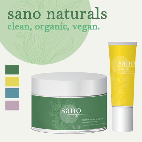 Branding for organic skincare company