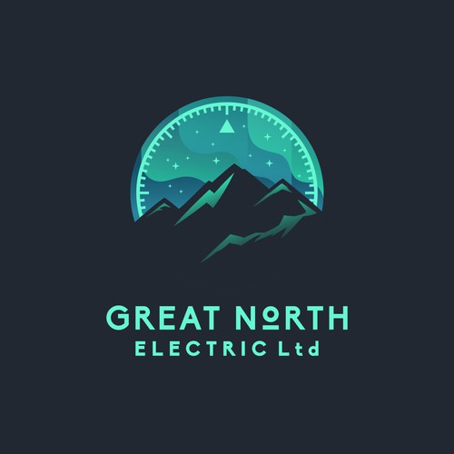 Logo for electrical company in northern Canada.