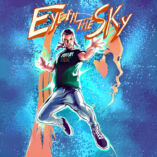  Comic book artwork cover for music project