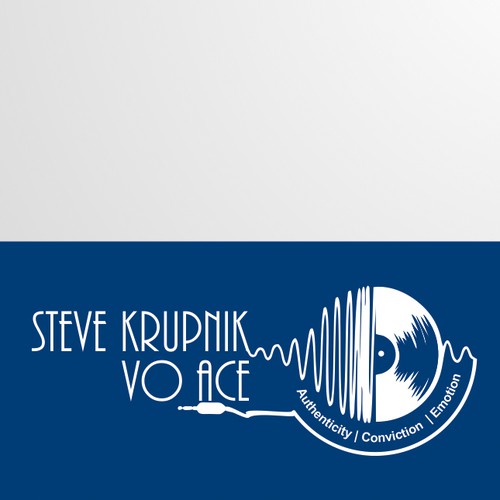 identity design for steve krupnik - voice artist