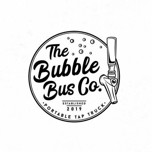 Logo for The Bubble Bus Co.