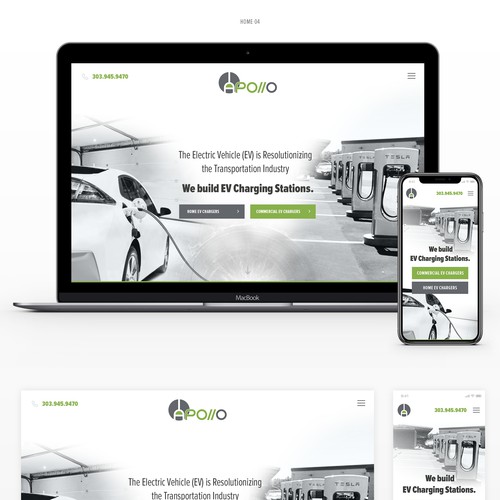 Webdesign for Tesla contractor company