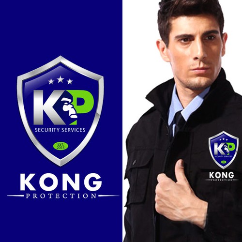 Create a dangerous looking logo and website for KONG PROTECTION
