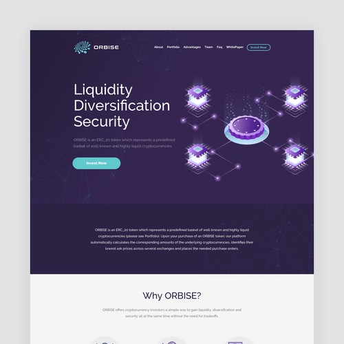 Orbise Homepage Design