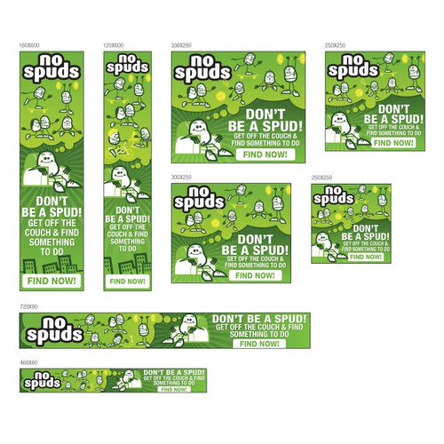 New banner ad wanted for Nospuds