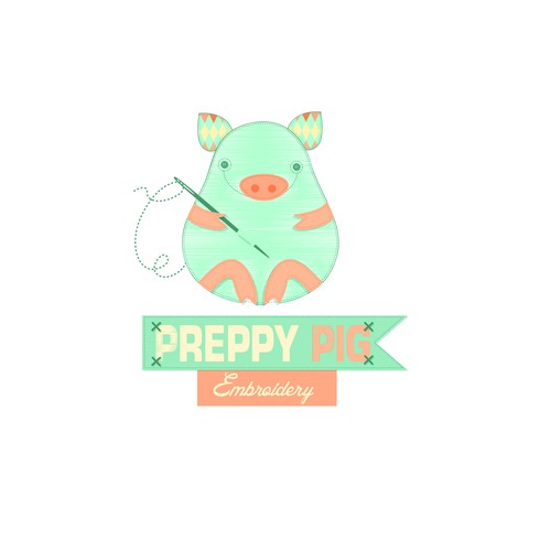 New logo wanted for Preppy Pig Embroidery