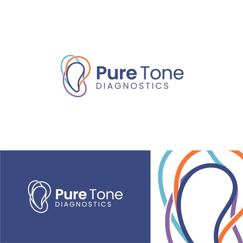 Modern Logo design for Pure Tone Diagnostics
