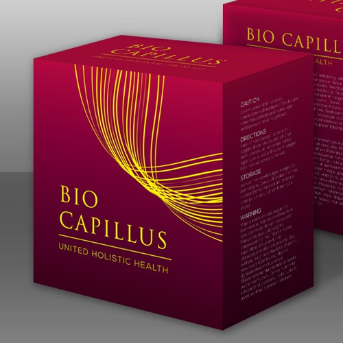 Packaging design for a hair growth supplement