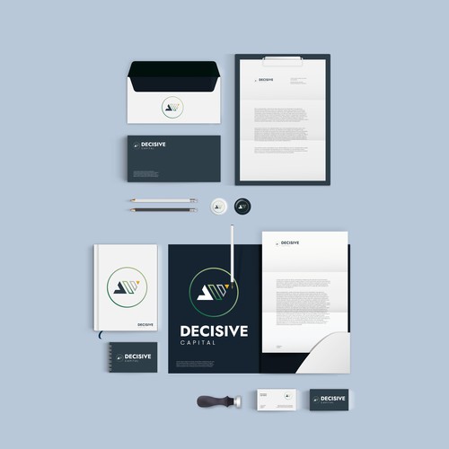 Decisive Capital Logo and Print Collateral