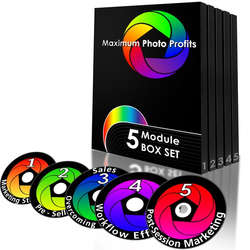 Product Packaging and Logo for a 5-Module Info Product to be sold to Professional Photographers