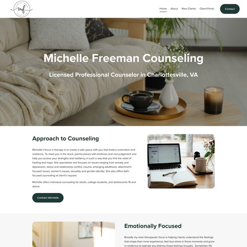 Michelle Freeman Counseling SEO Design