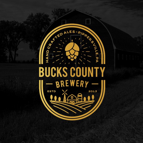 logo concept for Bucks County Brewery