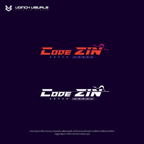 Cyberpunk / Sci-fi logo for Code Zin