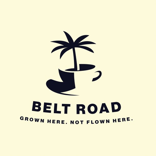 Logo concept for a Hawaiian coffee company