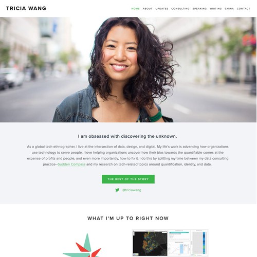 Squarespace website design for thought leader