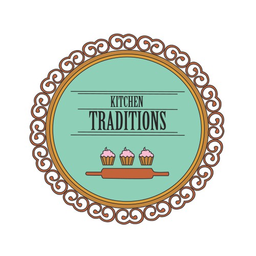 sophisticated yet playful logo for a bakery 