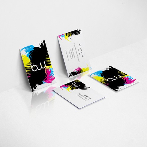 Business card design for cosmetic distributor