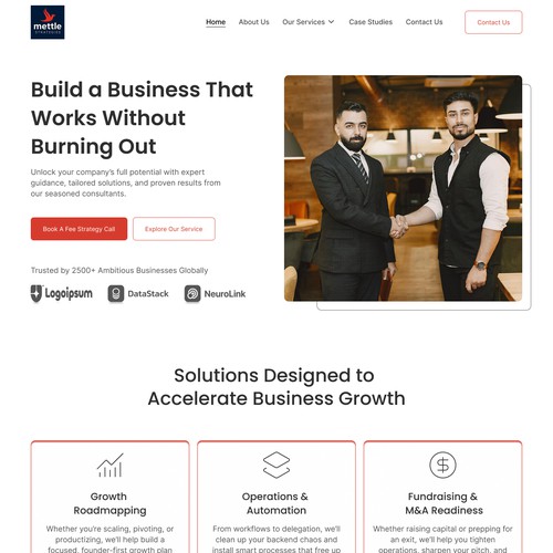 Landing Page Design Concept 