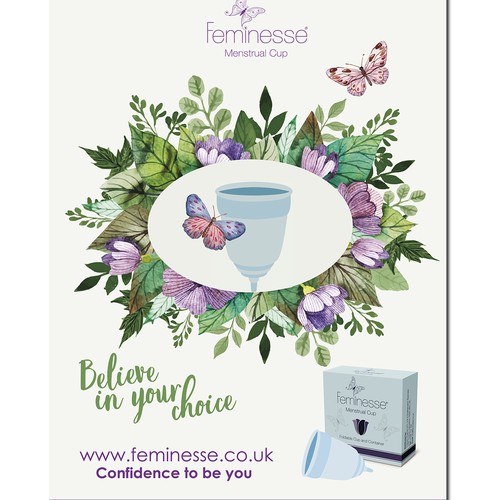 poster design for Feminesse brand