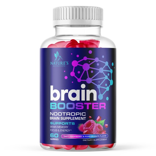 BRAIN BOOSTER label design