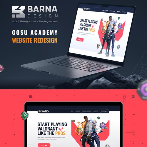 Bold web page design