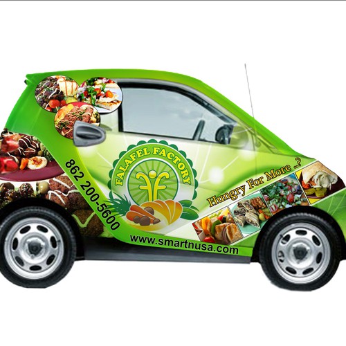 Falafel Factory Car Wrap